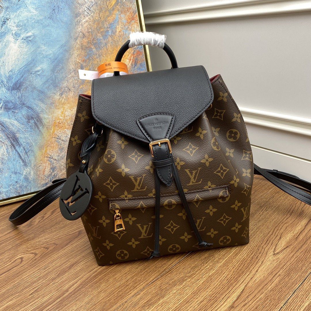 #m45515 l**is V*t*n 2020 monogram canvas montsouris pm-black