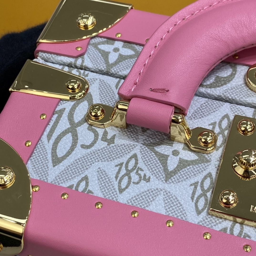 #m45673 l**is V*t*n monogram coated coffret trésor 20 valisette trésor-pink