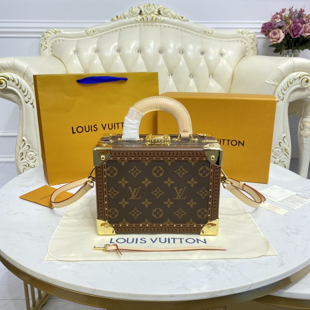 #m45673 l**is V*t*n monogram coated coffret trésor 20 valisette trésor