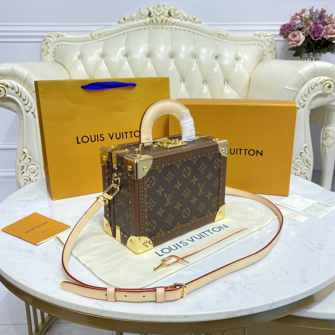 #m45673 l**is V*t*n monogram coated coffret trésor 20 valisette trésor