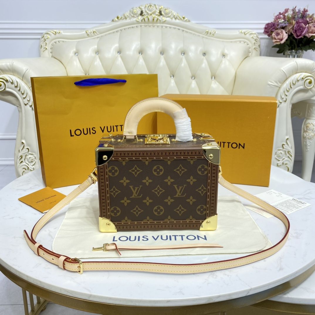 #m45673 l**is V*t*n monogram coated coffret trésor 20 valisette trésor
