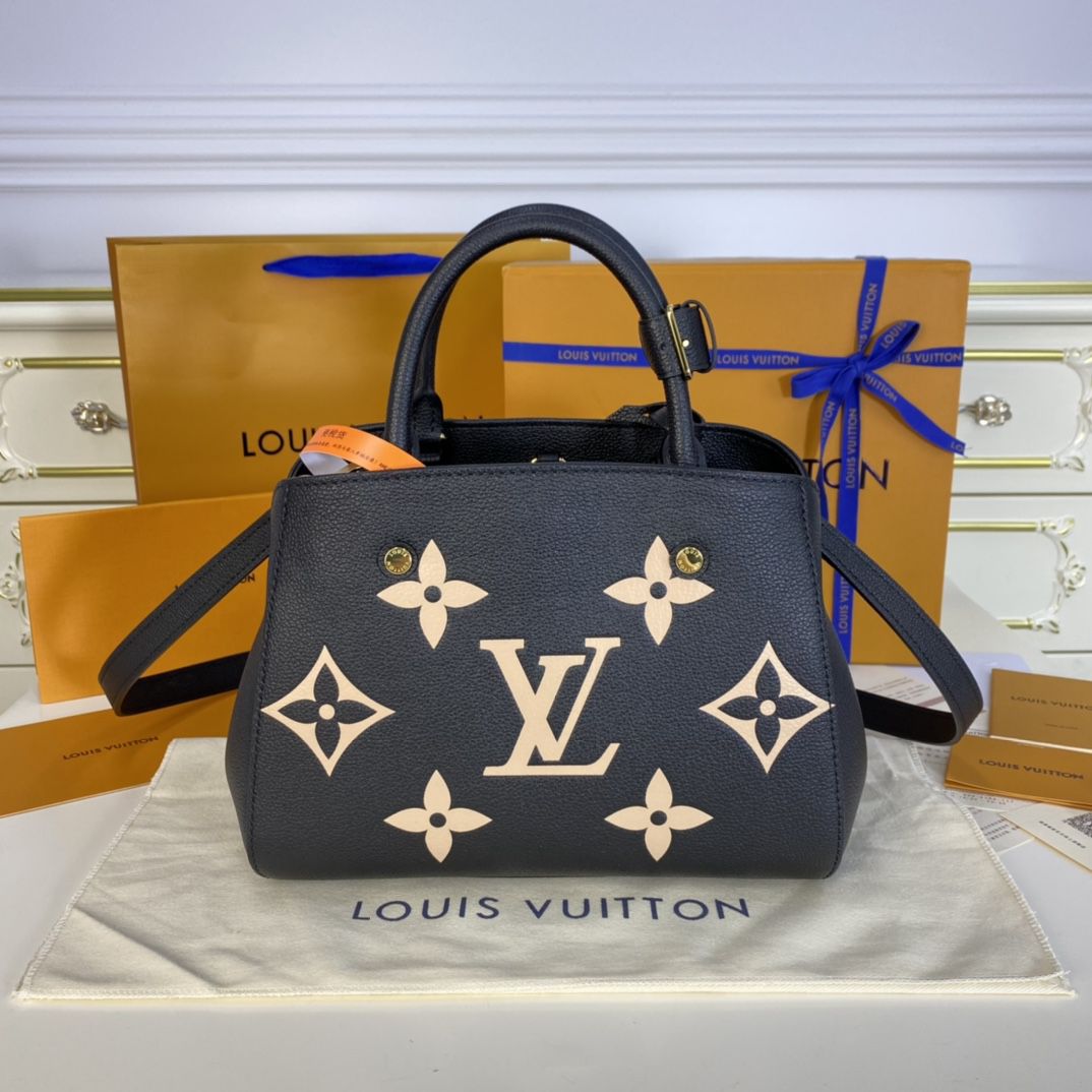 #m45778 l**is V*t*n monogram motif montaigne bb-black
