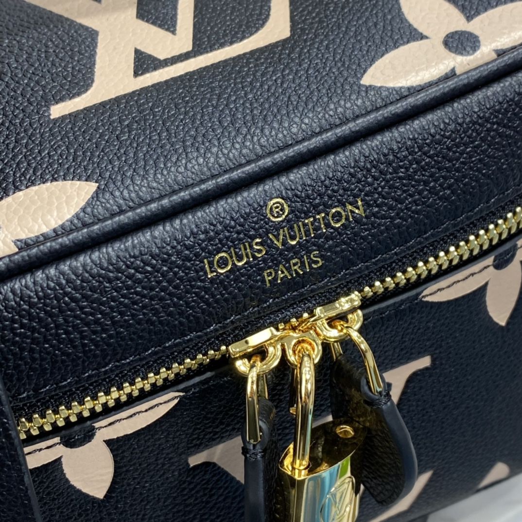 #m45780 l**is V*t*n giant monogram vanity pm-black/cream