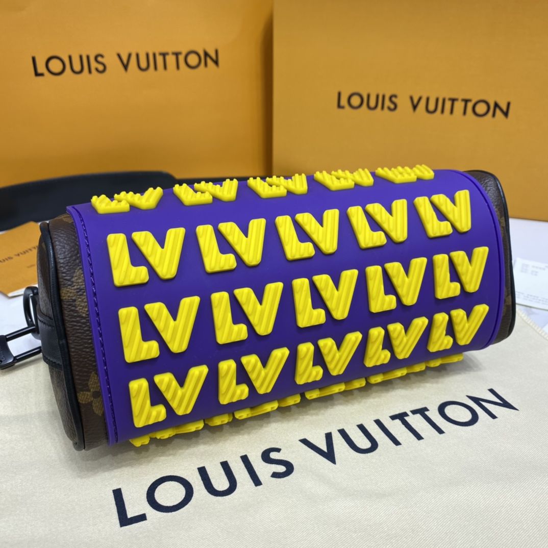 #m45788 l**is V*t*n monogram coated lv rubber keepall xs