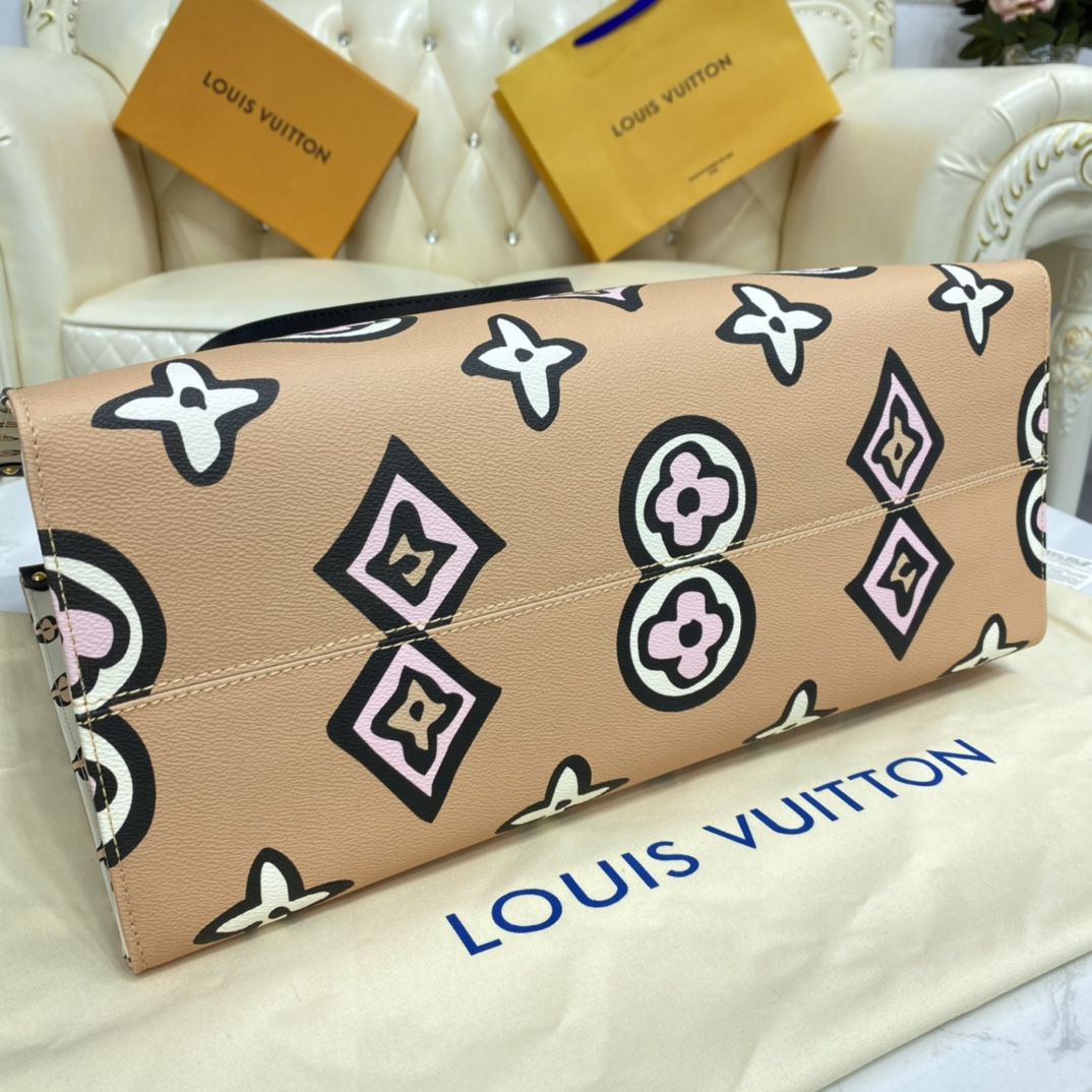 #m45814 l**is V*t*n monogram coated onthego gm tote bag