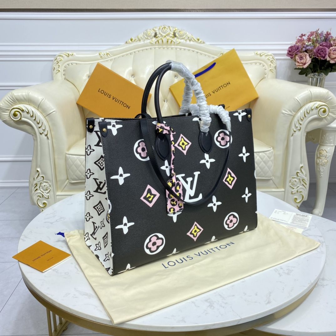#m45815 l**is V*t*n monogram coated onthego gm tote bag