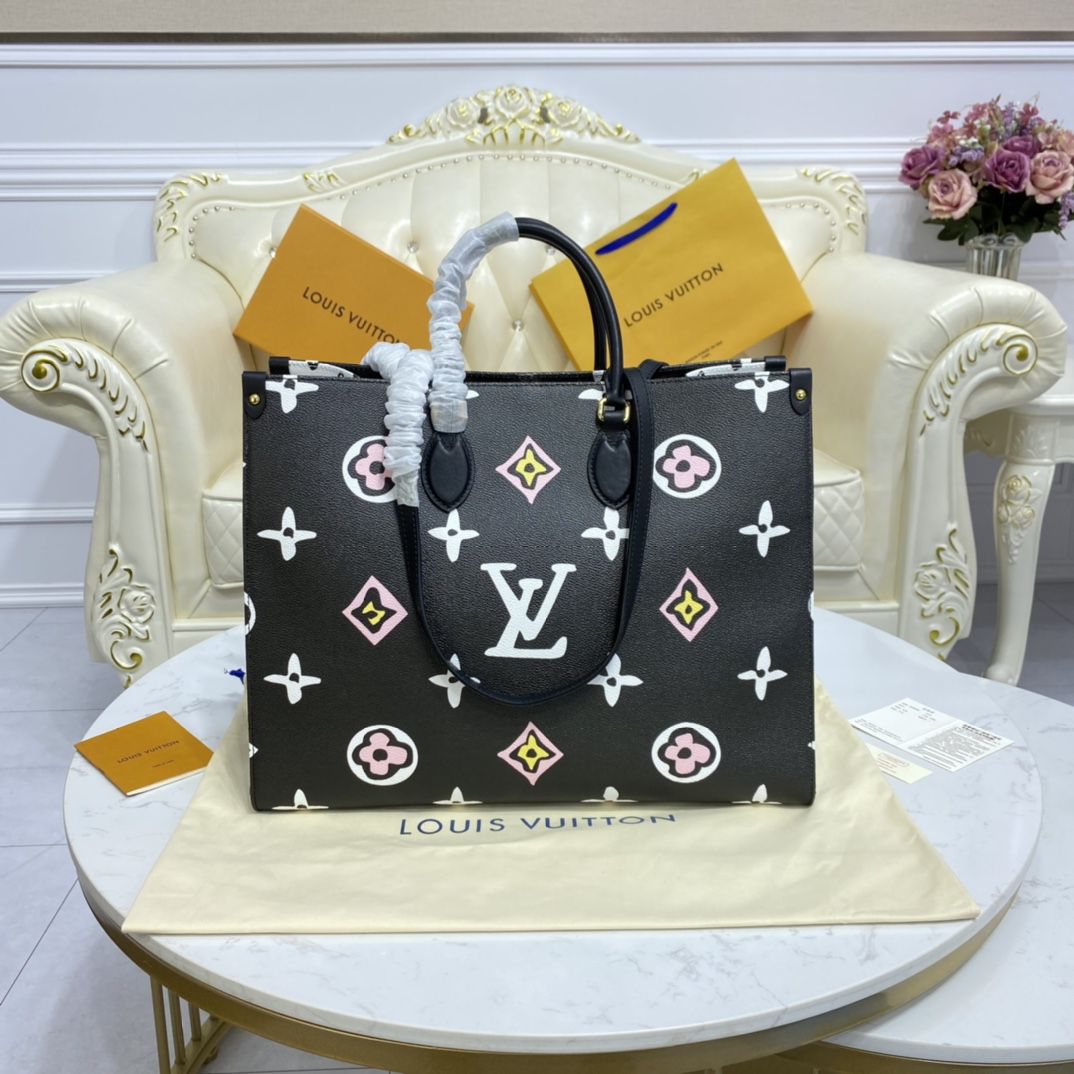 #m45815 l**is V*t*n monogram coated onthego gm tote bag