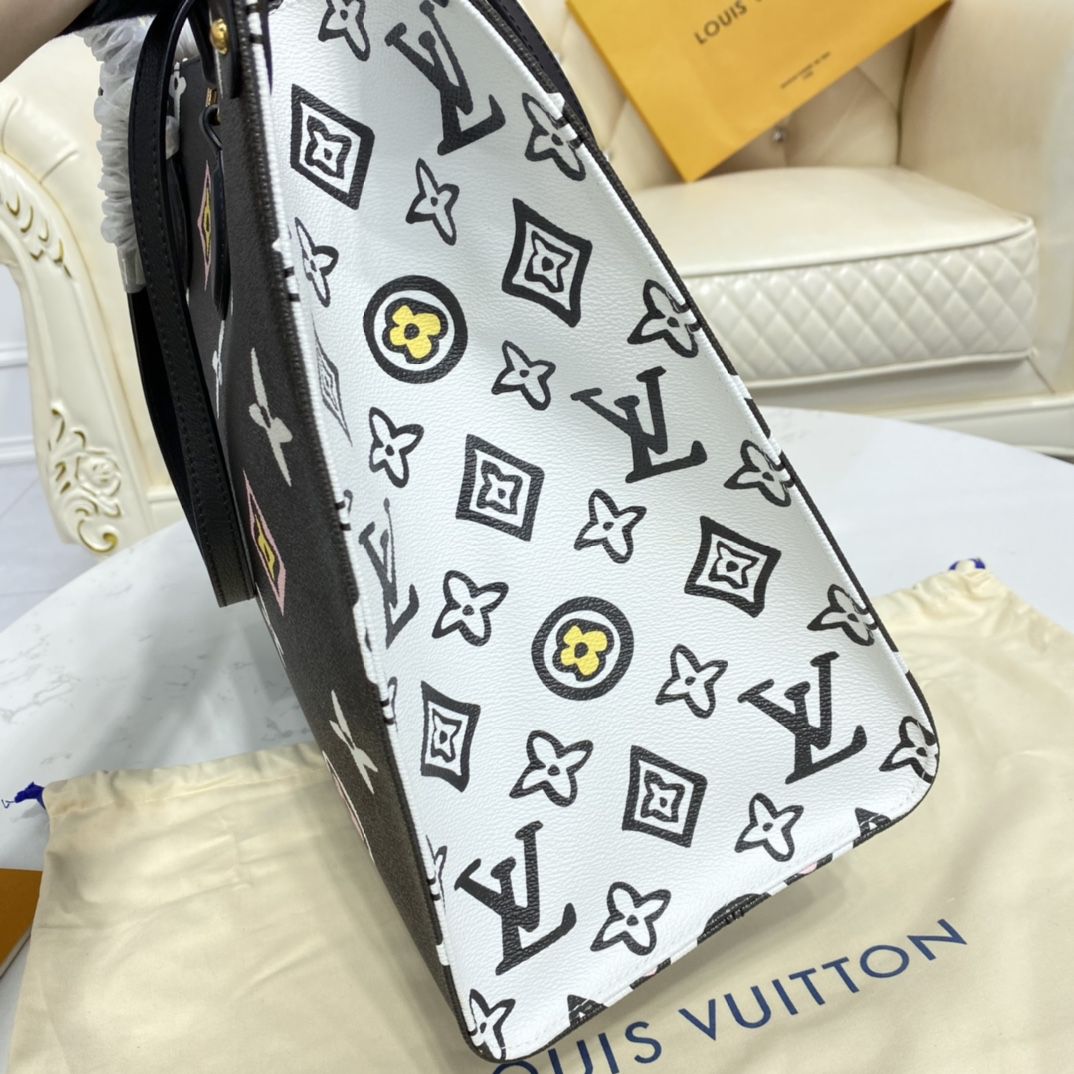 #m45815 l**is V*t*n monogram coated onthego gm tote bag