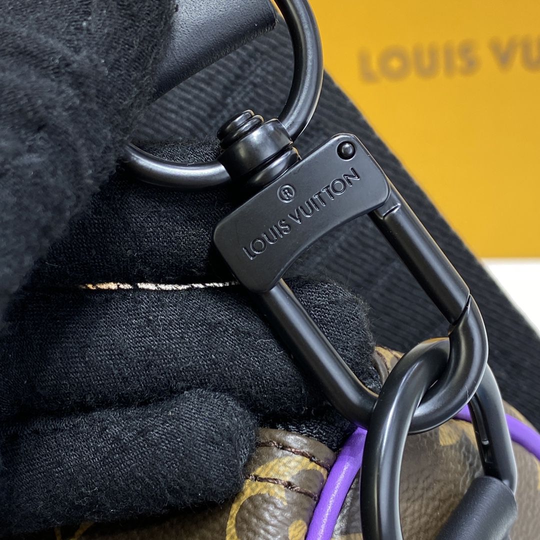 #m46249 l**is V*t*n monogram macassar keepall bandouliÈre 25-purple