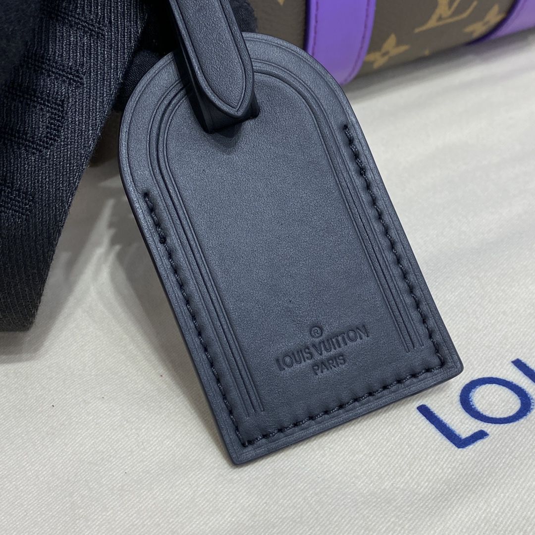 #m46249 l**is V*t*n monogram macassar keepall bandouliÈre 25-purple