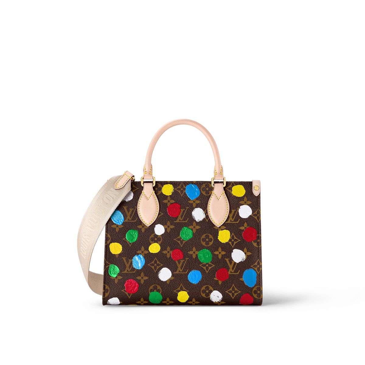#m46380 l**is V*t*n x yayoi kusama lv x yk onthego pm bag