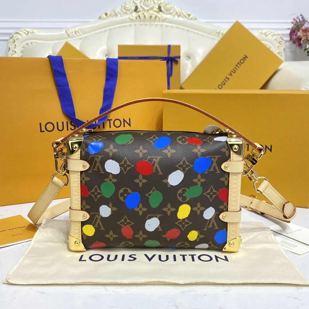#m46396 l**is V*t*n x yayoi kusama lv x yk side trunk