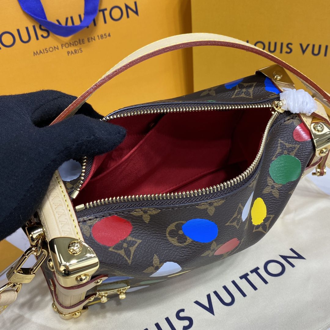 #m46396 l**is V*t*n x yayoi kusama lv x yk side trunk