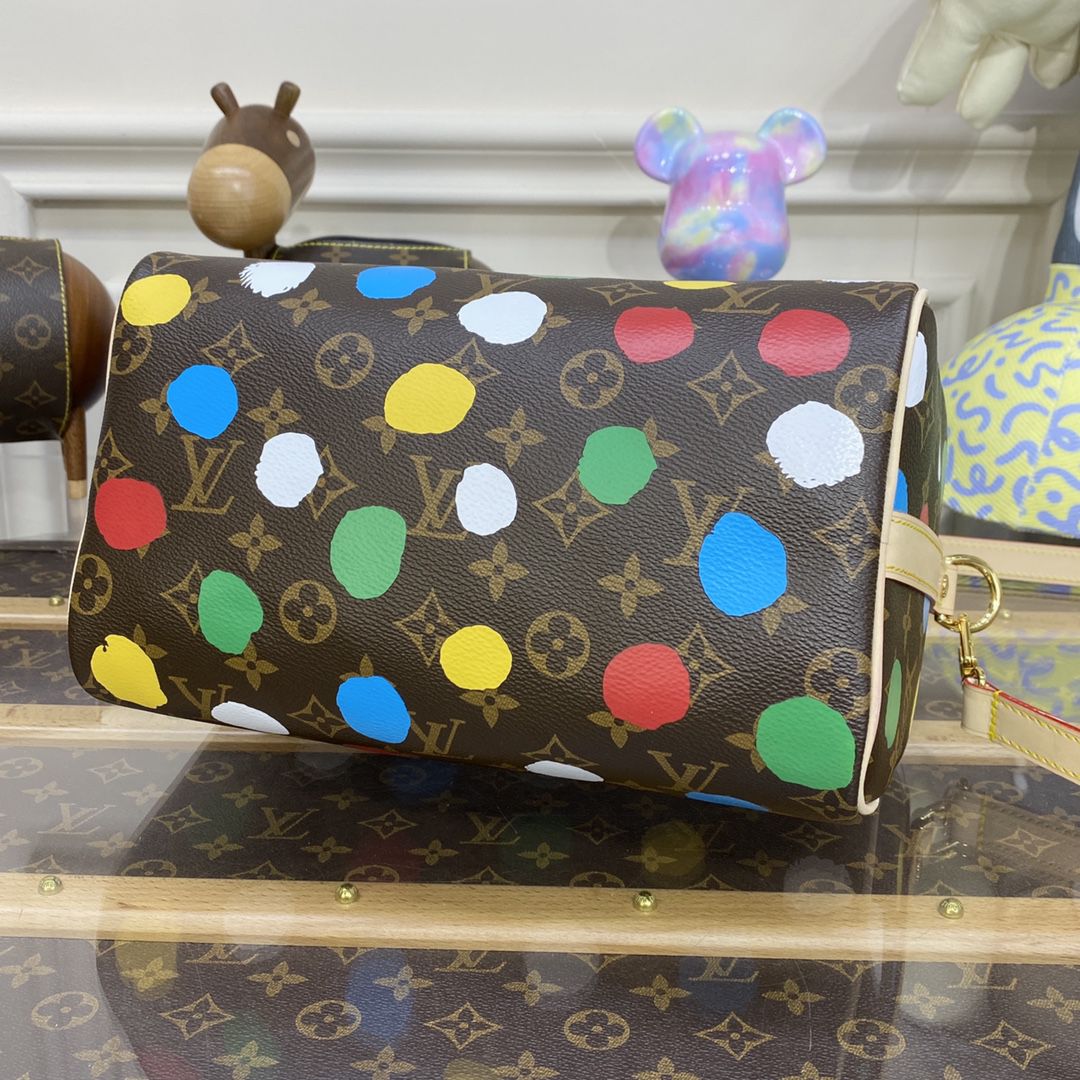 #m46433 l**is V*t*n x yayoi kusama lv x yk speedy bandouliÈre 25