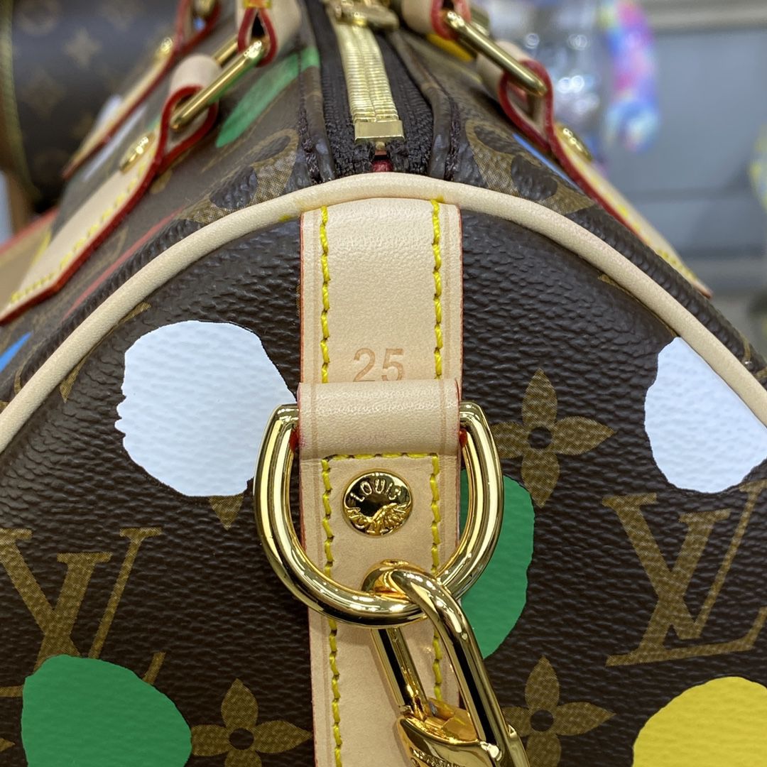 #m46433 l**is V*t*n x yayoi kusama lv x yk speedy bandouliÈre 25