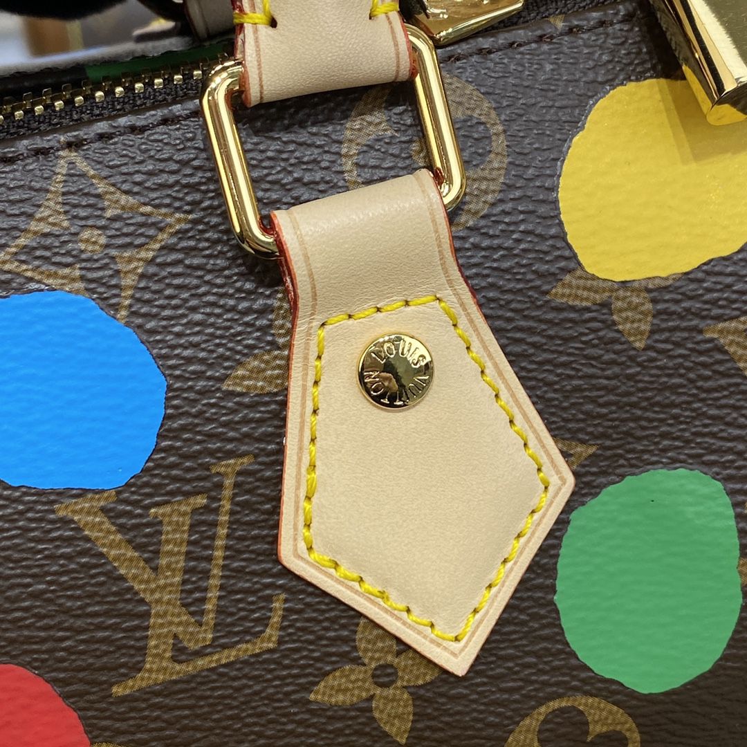 #m46433 l**is V*t*n x yayoi kusama lv x yk speedy bandouliÈre 25