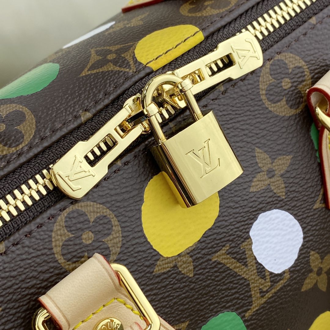 #m46433 l**is V*t*n x yayoi kusama lv x yk speedy bandouliÈre 25
