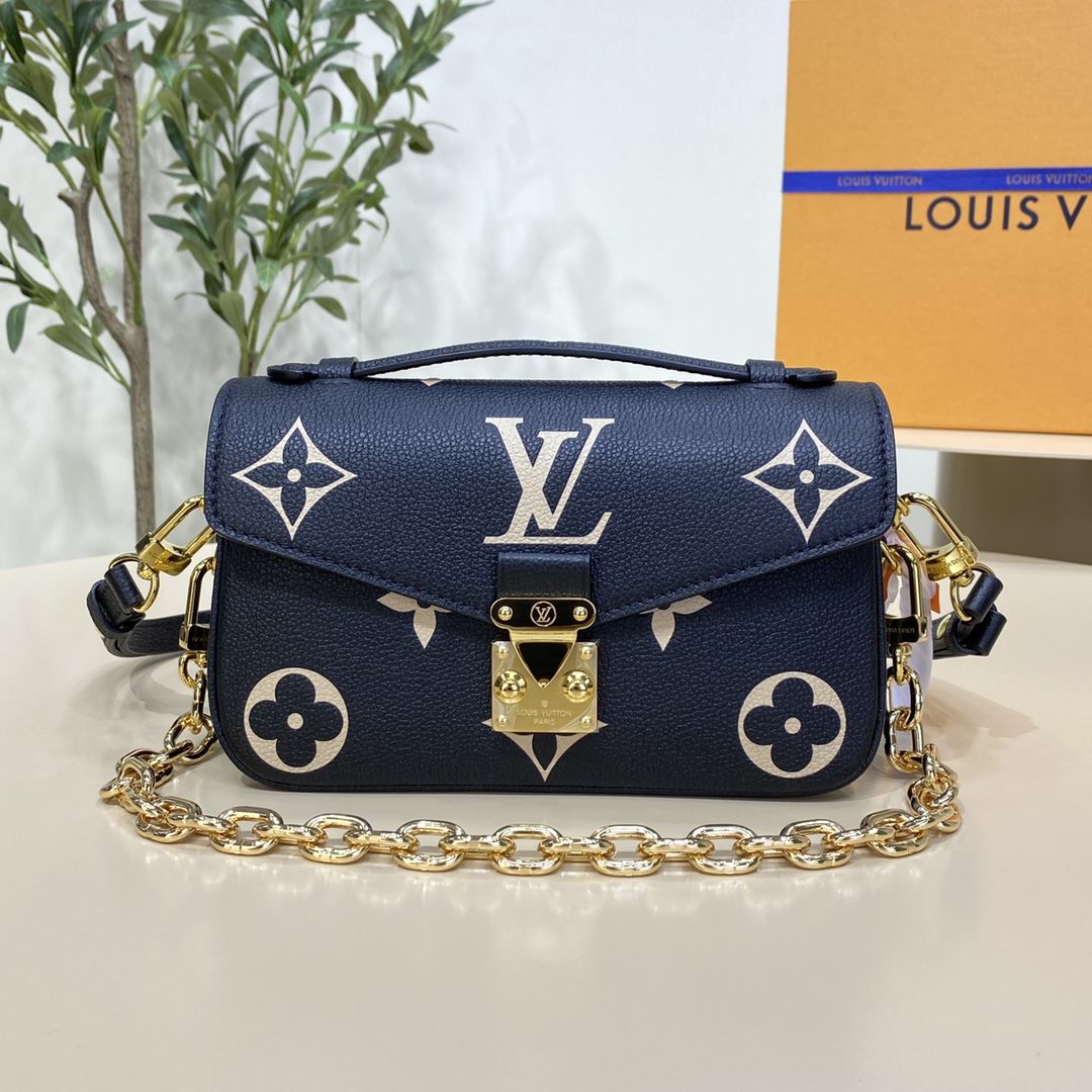 #m46596 l**is V*t*n monogram empreinte pochette métis east west