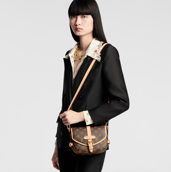 m46740 l**is V*t*n monogram canvas saumur bb handbag