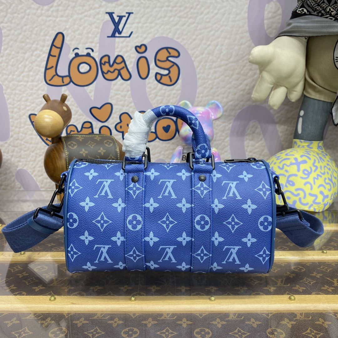 #m46803 l**is V*t*n monogram denim keepall bandoulière 25