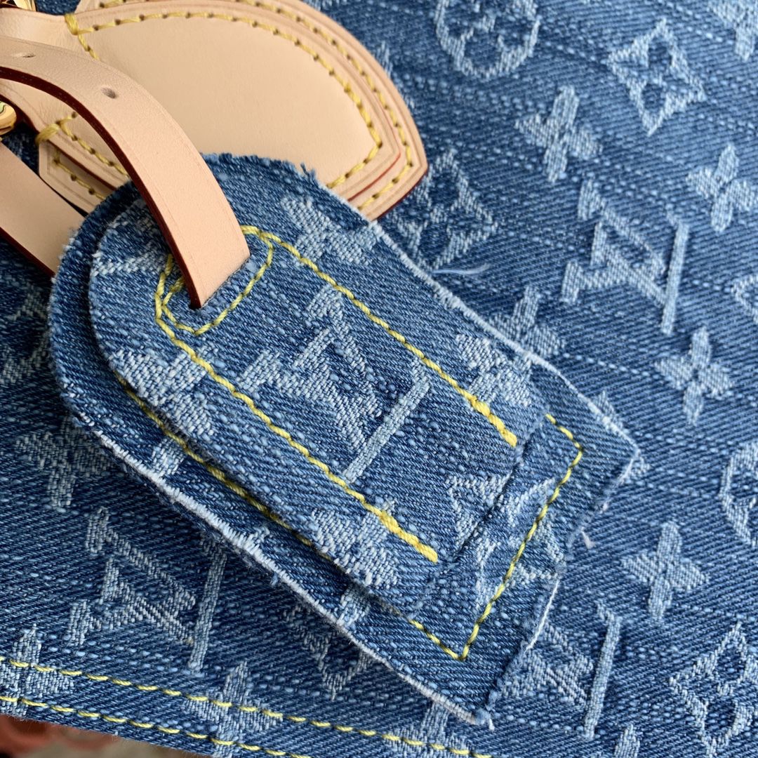 m46871 l**is V*t*n monogram denim onthego mm handbag