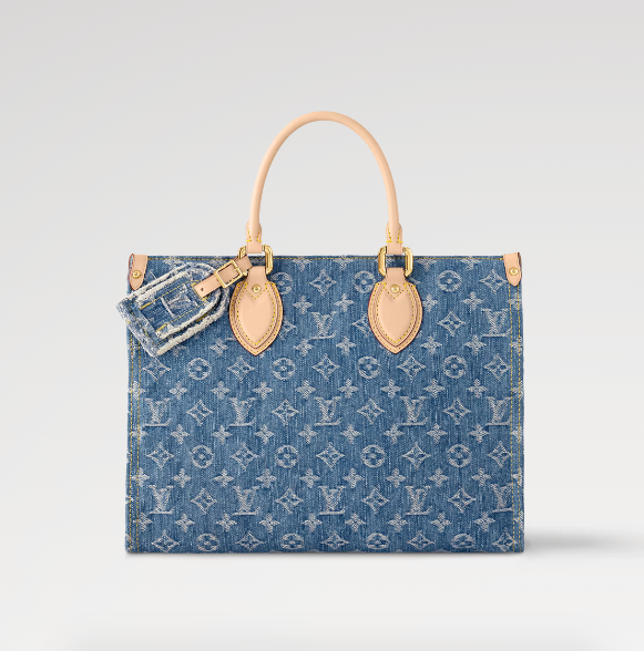 m46871 l**is V*t*n monogram denim onthego mm handbag