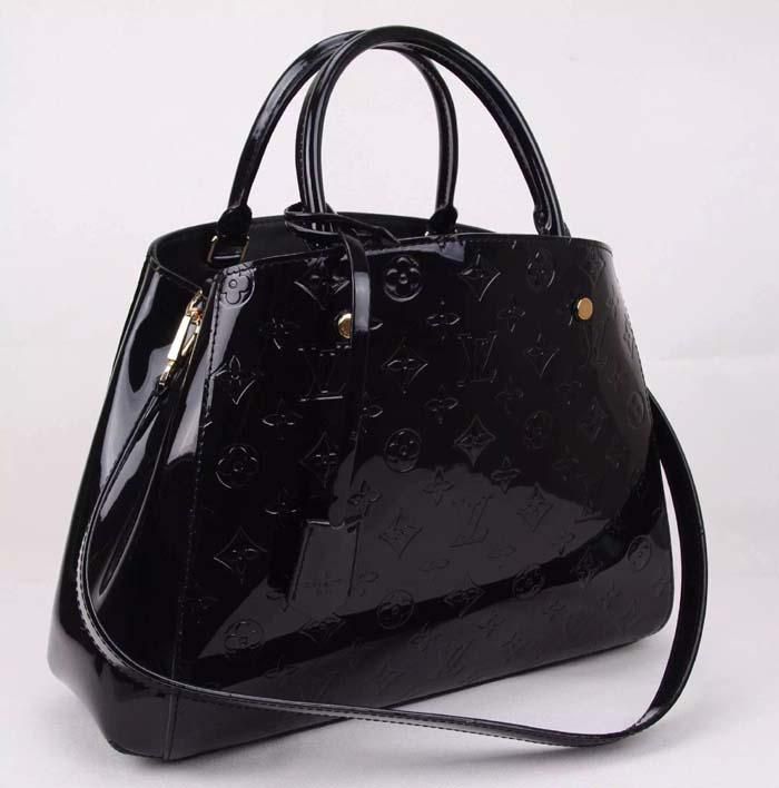 #m50168 l**is V*t*n 2015 monogram vernis montaigne mm -black