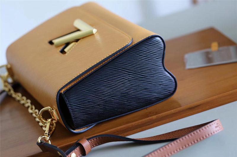 #m51884 l**is V*t*n 2019 epi leather twist mm-camel
