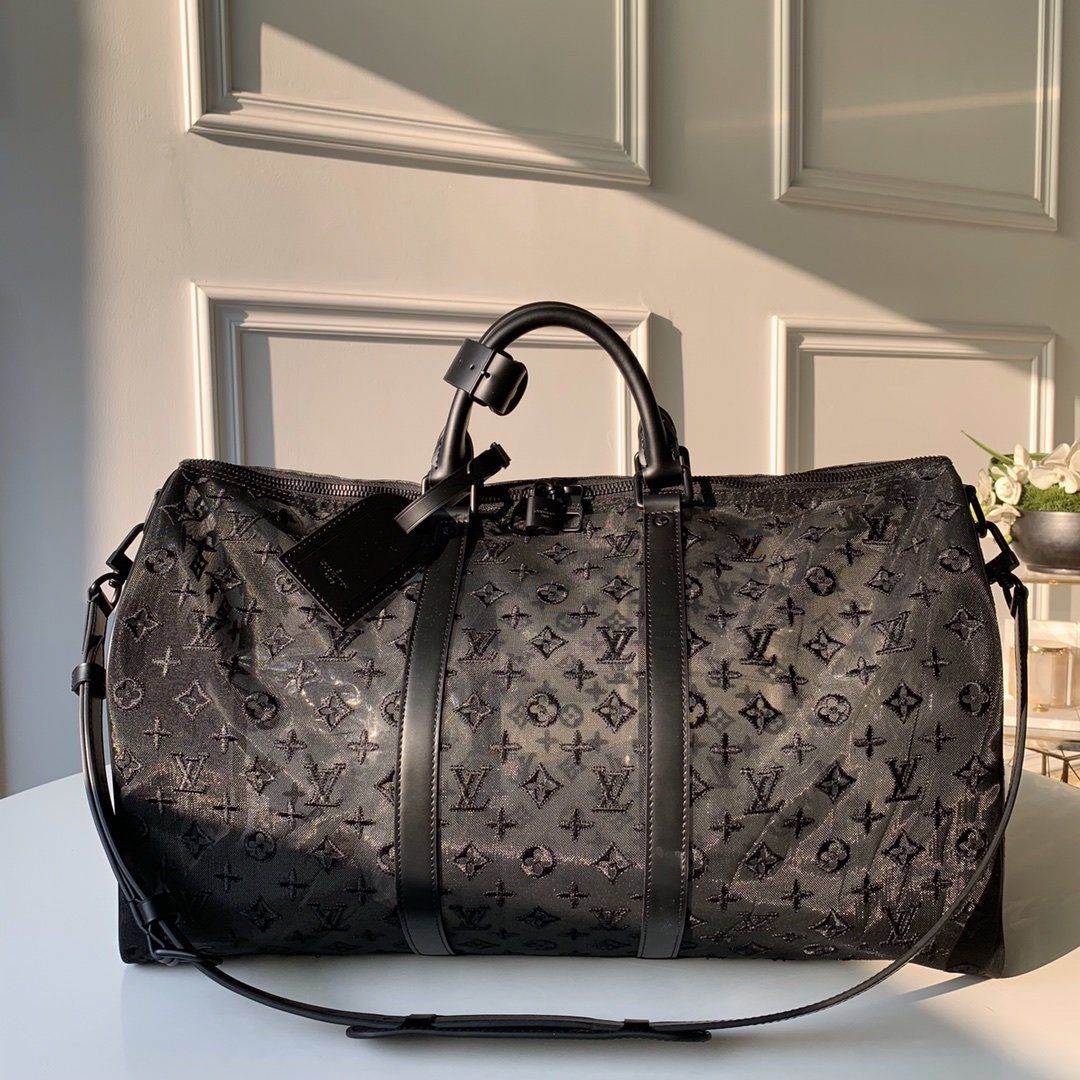 #m53971 l**is V*t*n 2019 monogram-embossed keepall bandouliere 50