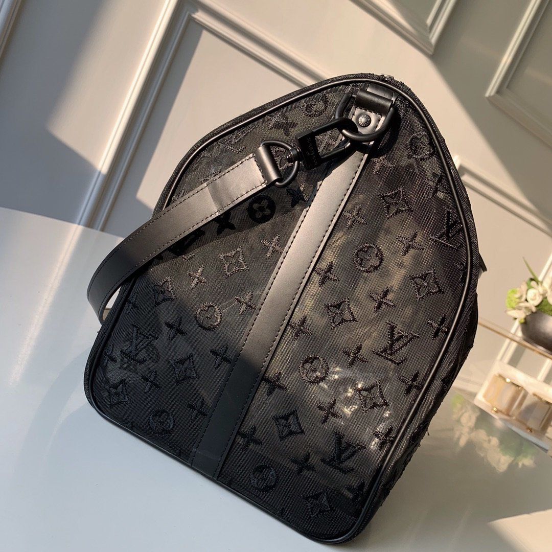 #m53971 l**is V*t*n 2019 monogram-embossed keepall bandouliere 50
