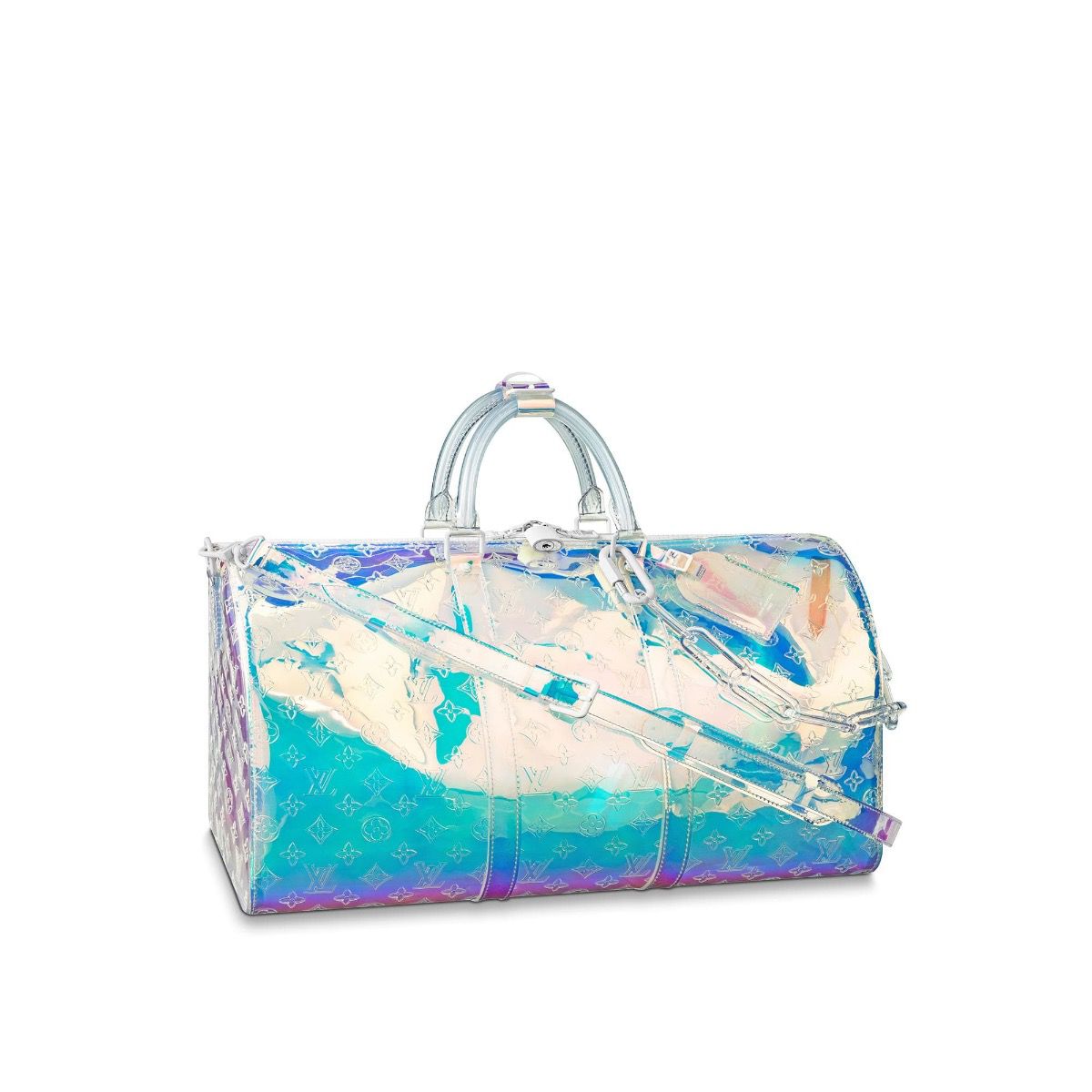 #m53271 l**is V*t*n 2019 monogram-embossed pvc keepall bandouliere 50