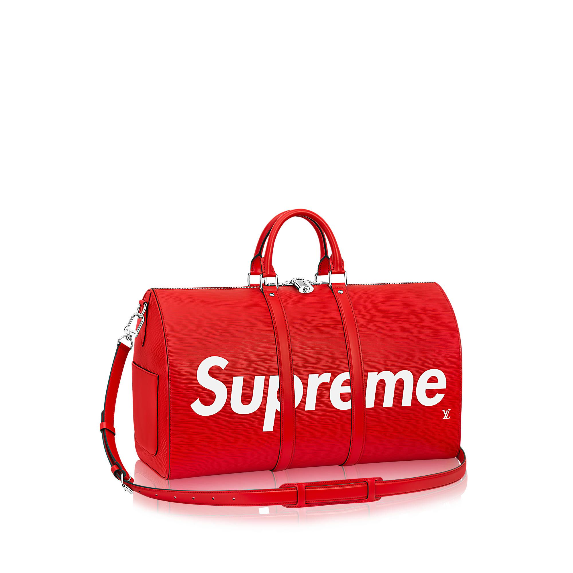 m53419 l**is v*t*n x S*p*e 2017 premium epi keepall 45 bandoulière-red