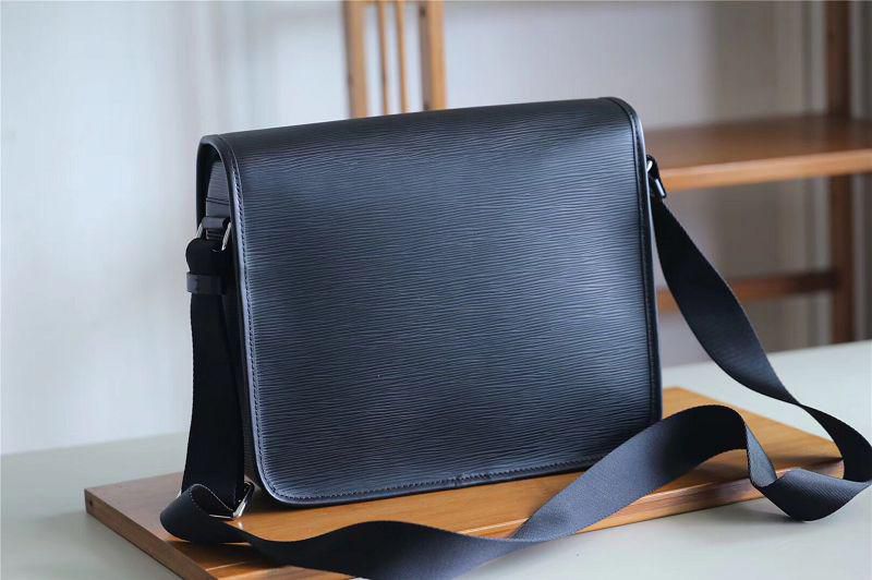 #m53492 l**is V*t*n 2018 men epi cowhide leather messenger bag-noir