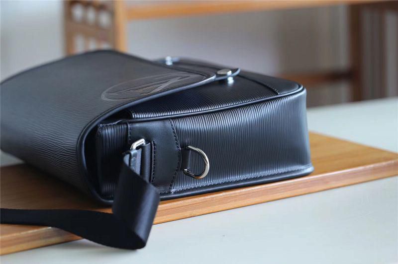 #m53492 l**is V*t*n 2018 men epi cowhide leather messenger bag-noir