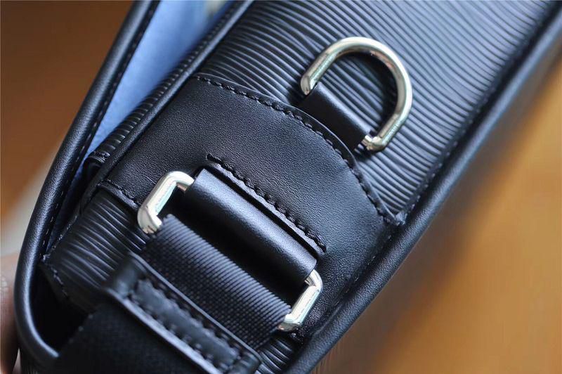 #m53492 l**is V*t*n 2018 men epi cowhide leather messenger bag-noir
