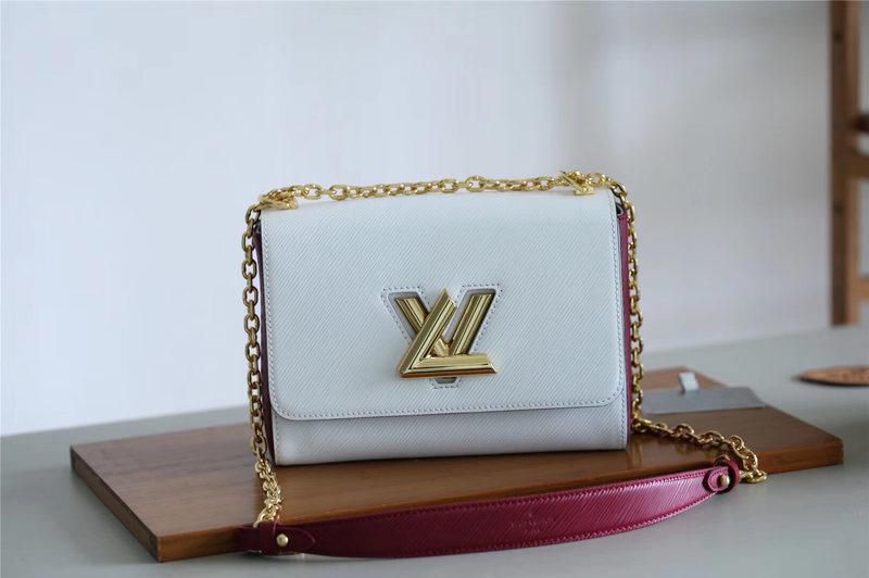 #m53596 l**is V*t*n 2019 epi leather twist mm-white