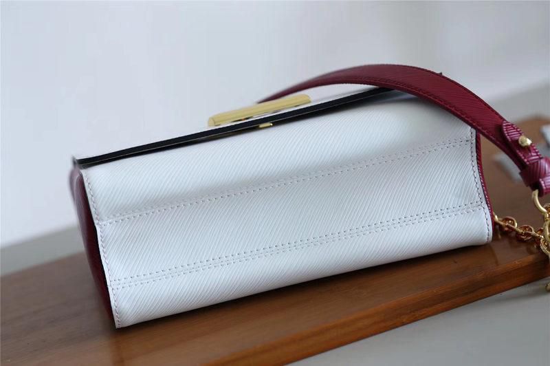 #m53596 l**is V*t*n 2019 epi leather twist mm-white