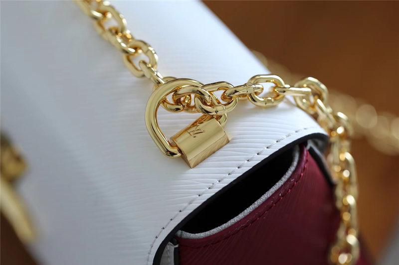 #m53596 l**is V*t*n 2019 epi leather twist mm-white