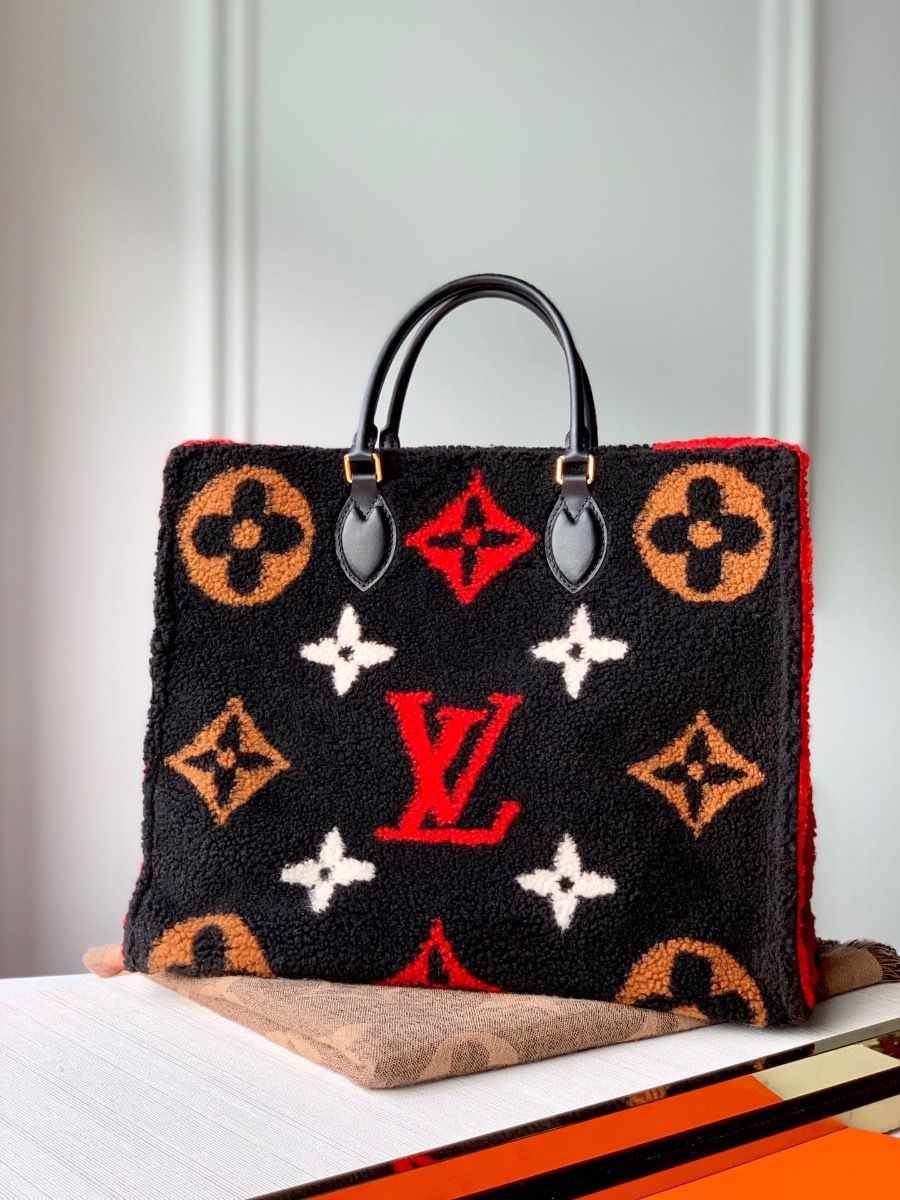 #m55421 l**is V*t*n 2020 monogram lv teddy onthego gm-black