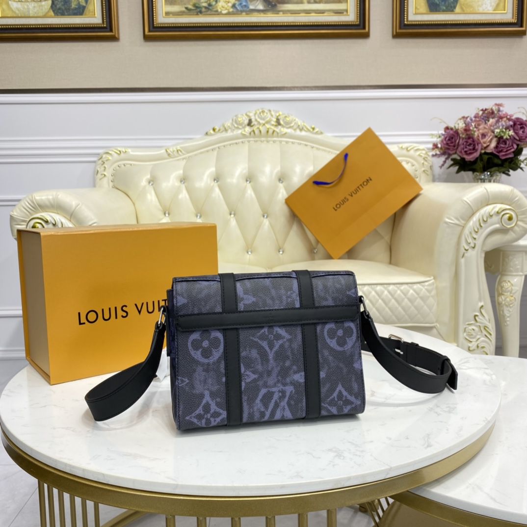 #m57271 l**is V*t*n monogram pastel noir trunk messenger