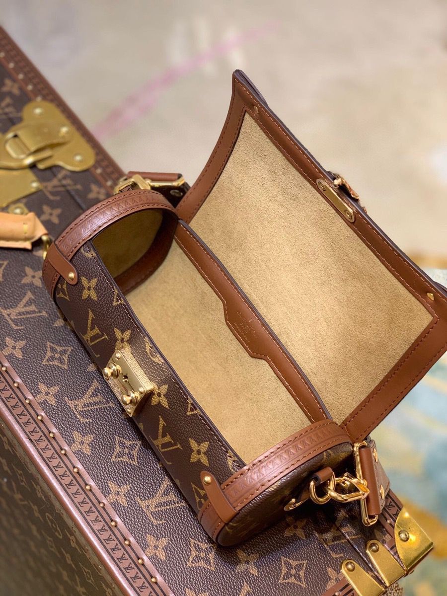 m57835 l**is V*t*n monogram canvas papillon trunk handbag