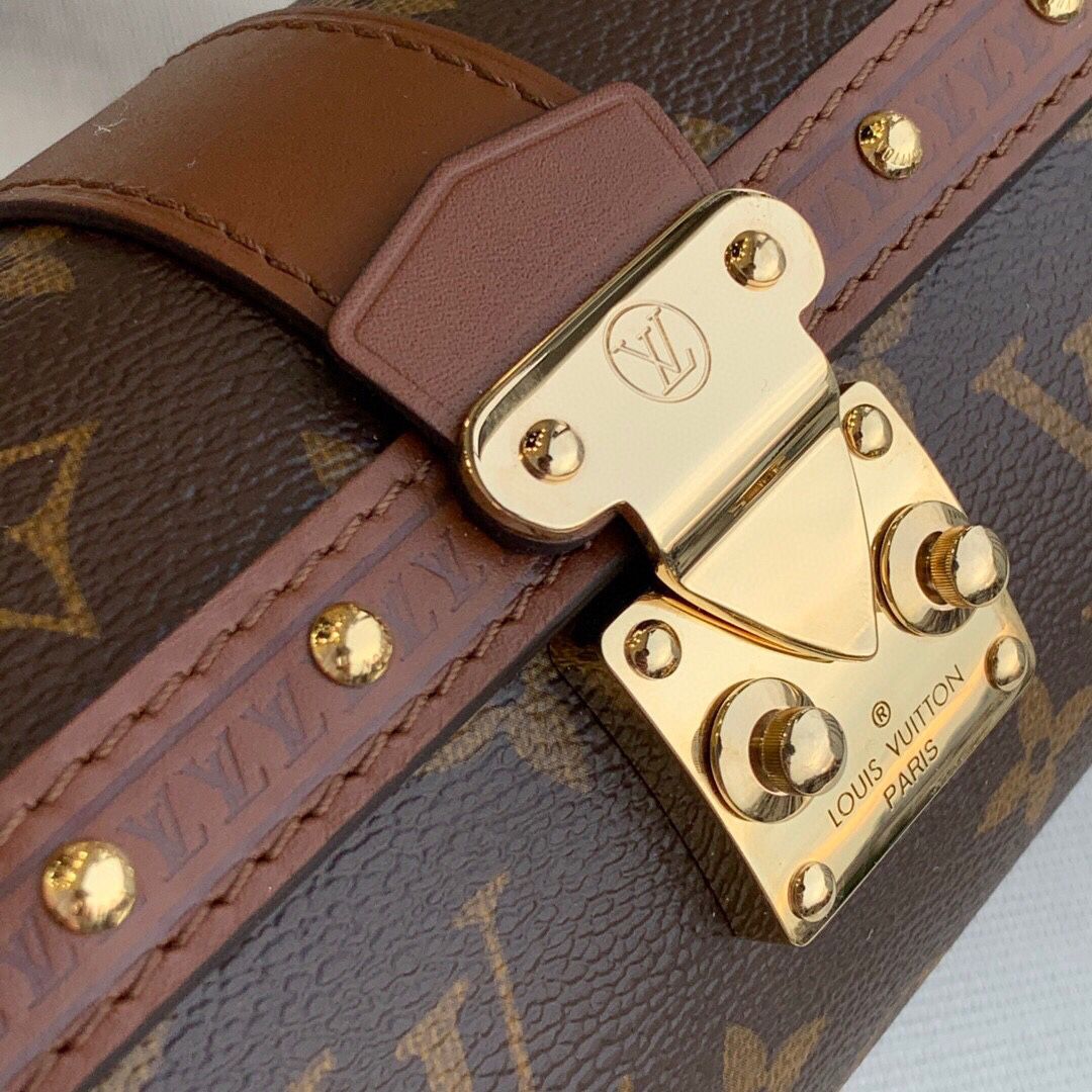 m57835 l**is V*t*n monogram canvas papillon trunk handbag