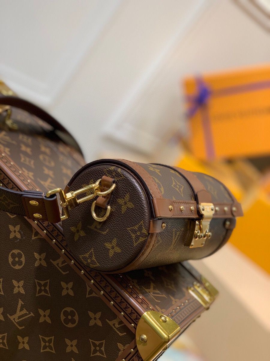 m57835 l**is V*t*n monogram canvas papillon trunk handbag
