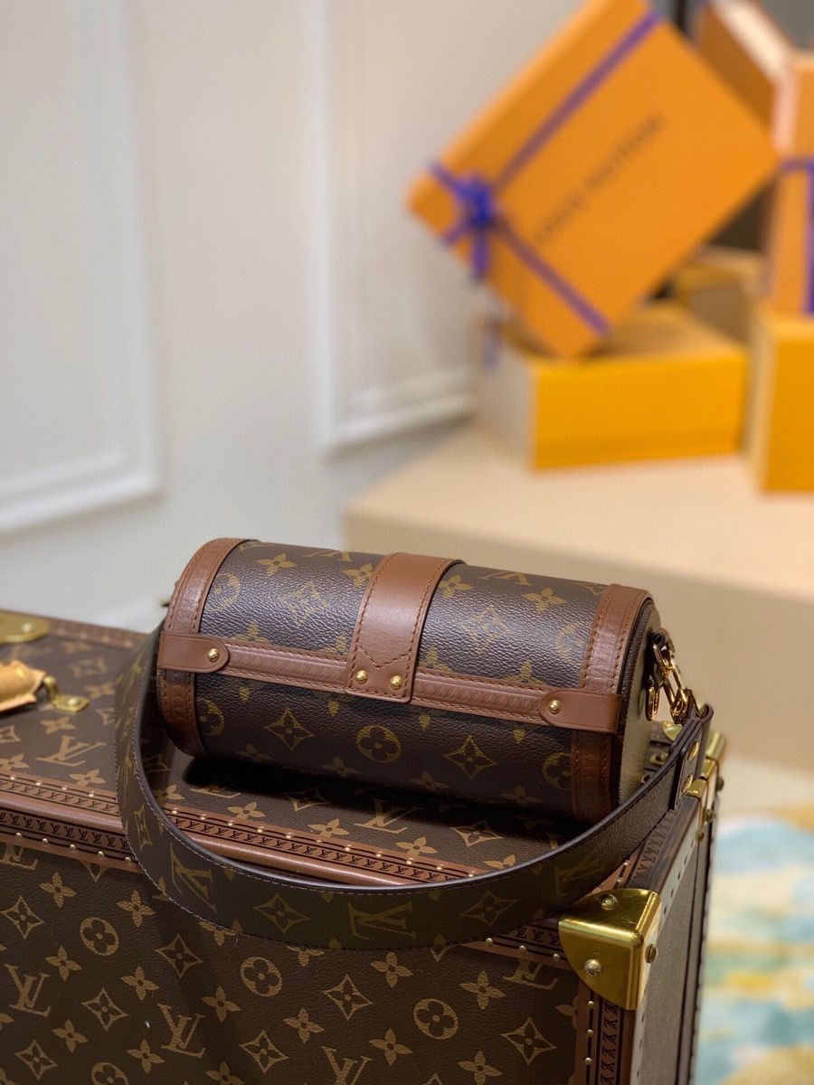 m57835 l**is V*t*n monogram canvas papillon trunk handbag
