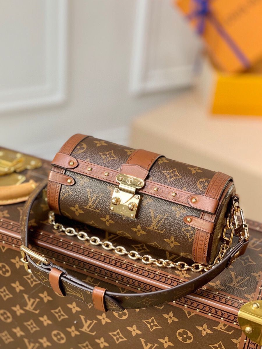 m57835 l**is V*t*n monogram canvas papillon trunk handbag