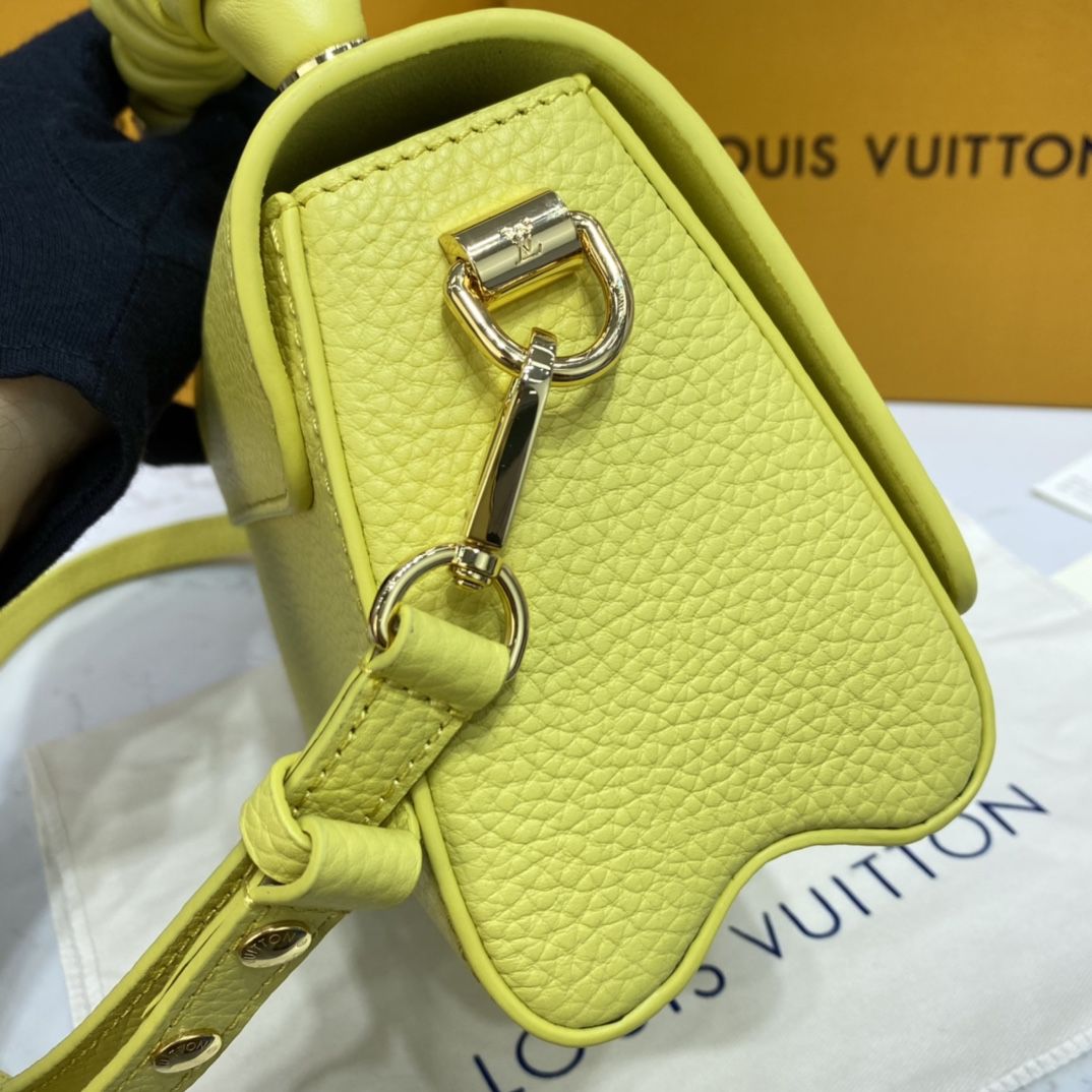 #m58571 l**is V*t*n taurillon leather twist pm-yellow