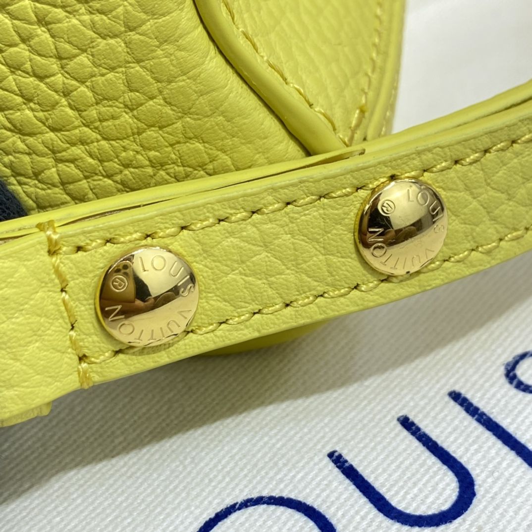 #m58571 l**is V*t*n taurillon leather twist pm-yellow