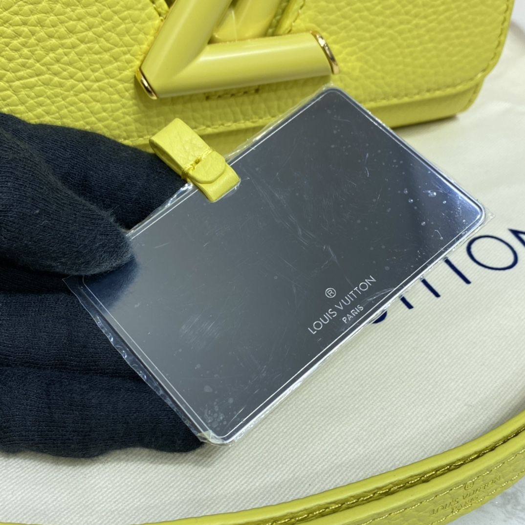 #m58571 l**is V*t*n taurillon leather twist pm-yellow