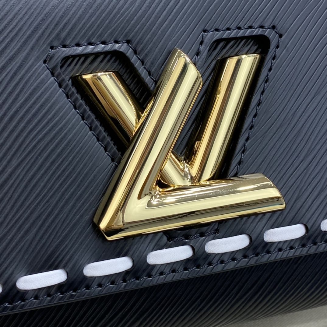 #m58723 l**is V*t*n signature  epi leather twist pm-black