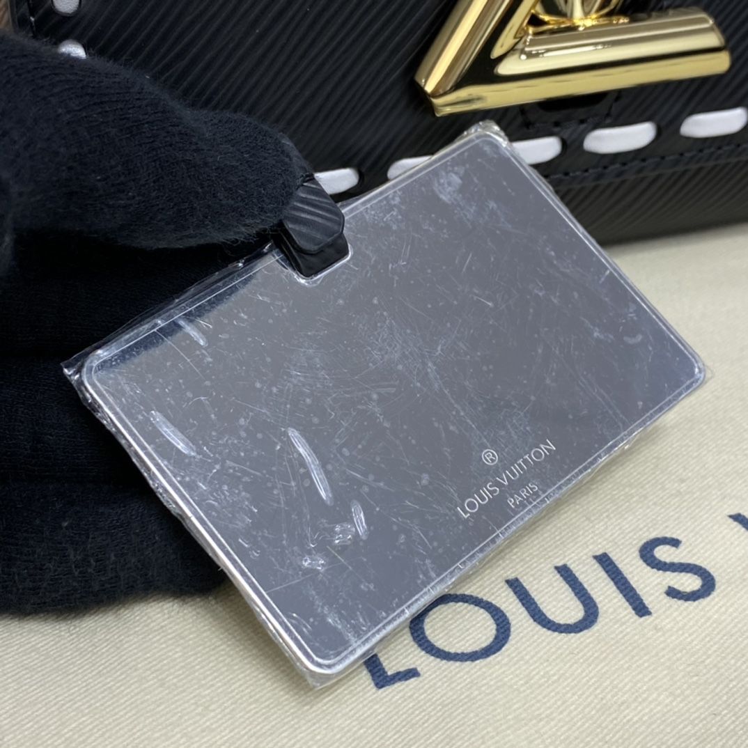 #m58723 l**is V*t*n signature  epi leather twist pm-black